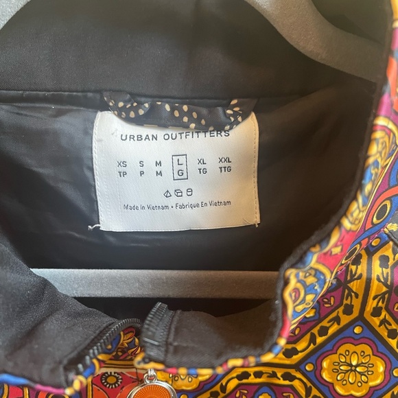 Urban Behaviour Scarf Print Bomber Jacket - Picture 6 of 12